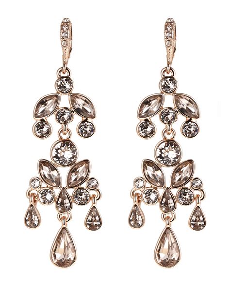 givenchy multi stone chandelier earrings|Givenchy rose gold earrings.